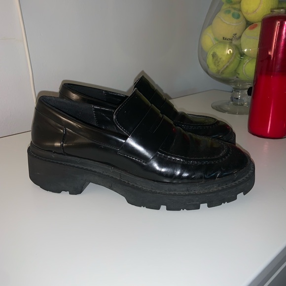 Zara chunky sole loafers - size 38 / womens 7 - Picture 2 of 3
